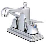 Kingston Brass 4 in. Centerset Bathroom Faucet, Polished Chrome FB4641JQL