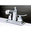 Kingston Brass FB4641JQL 4 in. Centerset Bathroom Faucet, Polished Chrome