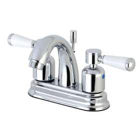 Kingston Brass 4 in. Centerset Bathroom Faucet, Polished Chrome FB5611DPL