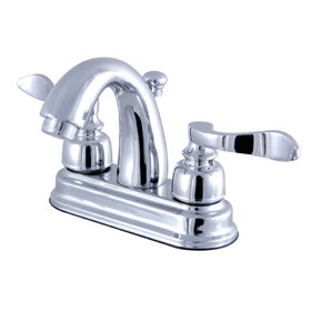 Kingston Brass 4 in. Centerset Bathroom Faucet, Polished Chrome FB5611NFL