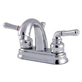 Kingston Brass 4 in. Centerset Bathroom Faucet, Polished Chrome FB5611NML