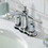 Kingston Brass FB7611CKL Kaiser Two-Handle 3-Hole Deck Mount 4" Centerset Bathroom Faucet with Plastic Pop-Up, Polished Chrome