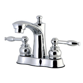 Kingston Brass 4 in. Centerset Bathroom Faucet, Polished Chrome FB7611KL