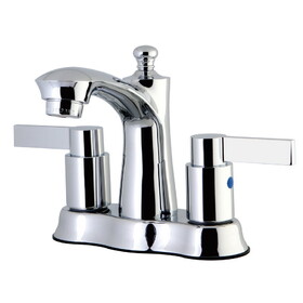 Kingston Brass 4 in. Centerset Bathroom Faucet, Polished Chrome FB7611NDL