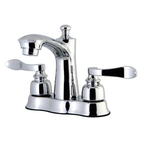 Kingston Brass 4 in. Centerset Bathroom Faucet, Polished Chrome FB7611NFL