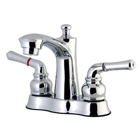 Kingston Brass 4 in. Centerset Bathroom Faucet, Polished Chrome FB7611NML