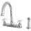 Kingston Brass FB7791PXSP Victorian 8-Inch Centerset Kitchen Faucet with Sprayer, Polished Chrome