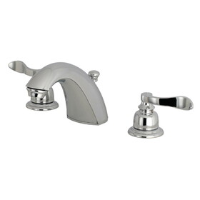 Kingston Brass NuWave French Widespread Bathroom Faucet, Polished Chrome FB8951NFL