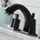 Kingston Brass FSC4685SVL Serena Two-Handle 3-Hole Deck Mount Widespread Bathroom Faucet with Plastic Pop-Up, Oil Rubbed Bronze