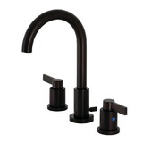 Kingston Brass Fauceture FSC8925NDL NuvoFusion Widespread Bathroom Faucet, Oil Rubbed Bronze