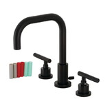 Fauceture Kaiser Widespread Bathroom Faucet with Brass Pop-Up, Matte Black FSC8930CKL