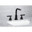 Kingston Brass FSC8955CML Manhattan Widespread Bathroom Faucet with Brass Pop-Up, Oil Rubbed Bronze