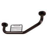 Kingston Brass GBS141012CS5 Meridian 10″ x 12″ Angled Grab Bar with Soap Holder, Oil Rubbed Bronze