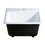 Kingston Brass GCKTS15158 Towne 15-Inch Cast Iron Self-Rimming 1-Hole Single Bowl Drop-In Kitchen Sink, White