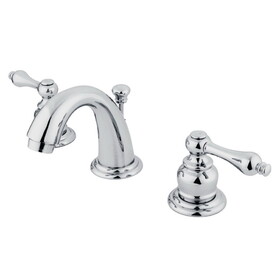 Kingston Brass English Country Widespread Bathroom Faucet, Polished Chrome
