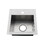 Kingston Brass GKDS151581 Uptowne 15-Inch Stainless Steel Undermount or Drop-In 1-Hole Single Bowl Dual-Mount Kitchen Sink, Brushed