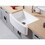 Kingston Brass GKFA30229 Arcticstone 30-Inch Solid Surface White Stone Apron-Front Single Bowl Farmhouse Kitchen Sink, Matte White