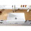 Kingston Brass GKFA331810DS Arcticstone 33-Inch Solid Surface White Stone Apron-Front Single Bowl Farmhouse Kitchen Sink, Matte White