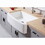 Kingston Brass GKFA33229 Arcticstone 33-Inch Solid Surface White Stone Apron-Front Single Bowl Farmhouse Kitchen Sink, Matte White