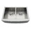 Kingston Brass GKTDF30209 Uptowne 30-Inch Stainless Steel Apron-Front Double Bowl Farmhouse Kitchen Sink, Brushed