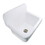 Kingston Brass GPKWS221820 Persepolis Galley 22-Inch Ceramic Wall Mount Single Bowl Utility Sink, White