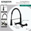 Kingston Brass GS1241AX Gourmetier Heritage Double-Handle Wall-Mount Pre-Rinse Bridge Kitchen Faucet, Polished Chrome