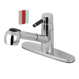 Gourmetier Single-Handle Pull-Out Kitchen Faucet, Polished Chrome