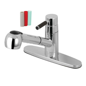 Gourmetier Single-Handle Pull-Out Kitchen Faucet, Polished Chrome