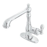 Gourmetier American Classic Single-Handle Bar Faucet, Polished Chrome