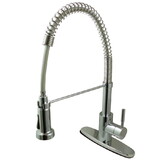 Gourmetier Concord Single-Handle Pre-Rinse Kitchen Faucet, Polished Chrome
