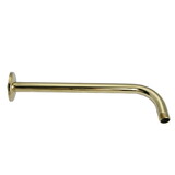 Kingston Brass K112A2 12" Rain Drop Shower Arm, Polished Brass