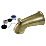 Kingston Brass K1275A3 6 in. Universal Tub Spout with Diverter, Antique Brass