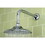 Kingston Brass K135A1CK Victorian 5-1/4" Shower Head with Shower Arm, Polished Chrome