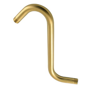 Kingston Brass K159A7 Showerscape 10&#8243; S-Shape Shower Arm, Brushed Brass