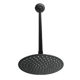 Kingston Brass Trimscape 7-3/4 Inch Showerhead with 17 in. Ceiling Mount Shower Arm, Matte Black