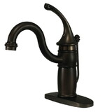Kingston Brass KB1405GL Georgian Single-Handle Bathroom Faucet with Pop-Up Drain, Oil Rubbed Bronze