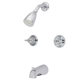 Kingston Brass Tub and Shower Faucet, Polished Chrome KB140