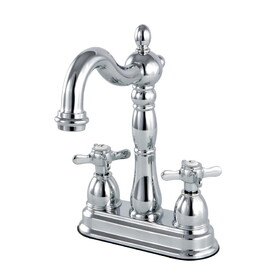 Kingston Brass Essex Two-Handle Bar Faucet, Polished Chrome