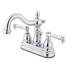 Kingston Brass 4 in. Centerset Bathroom Faucet, Polished Chrome KB1601FL