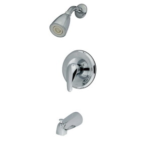 Kingston Brass KB1631LL Legacy Single-Handle 3-Hole Wall Mount Tub and Shower Faucet, Polished Chrome