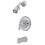 Kingston Brass KB1631 Magellan Single-Handle 3-Hole Wall Mount Tub and Shower Faucet, Polished Chrome