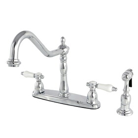 Kingston Brass Bel-Air Centerset Kitchen Faucet, Polished Chrome