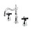 Kingston Brass KB1971PKX Duchess Widespread Bathroom Faucet with Plastic Pop-Up, Polished Chrome