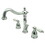 Kingston Brass KB1971PL Heritage Widespread Bathroom Faucet with Plastic Pop-Up, Polished Chrome