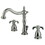 Kingston Brass KB1971TX French Country Widespread Bathroom Faucet with Plastic Pop-Up, Polished Chrome