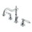 Kingston Brass KB1971WLL Wilshire Widespread Bathroom Faucet with Plastic Pop-Up, Polished Chrome
