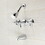 Kingston Brass KB231ACL American Classic Three-Handle Tub and Shower Faucet, Polished Chrome