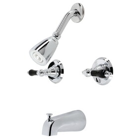 Kingston Brass KB241AKL Duchess Two-Handle Tub and Shower Faucet, Polished Chrome