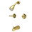 Kingston Brass KB242 Two Handle Tub & Shower Faucet, Polished Brass