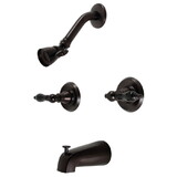 Kingston Brass KB245AKL Duchess Two-Handle Tub and Shower Faucet, Oil Rubbed Bronze